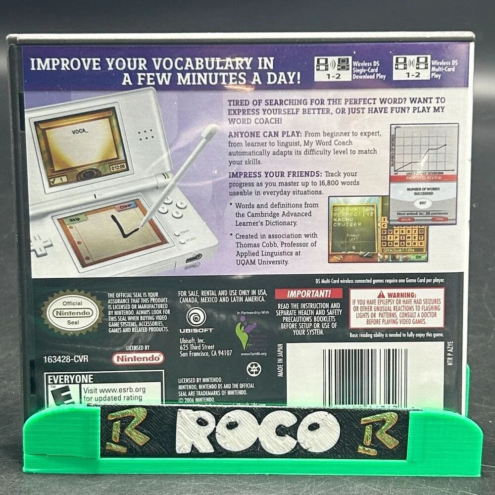 My Word Coach DS Ubisoft Vocabulary Game (Nintendo DS, 2007) Complete W/ Manual